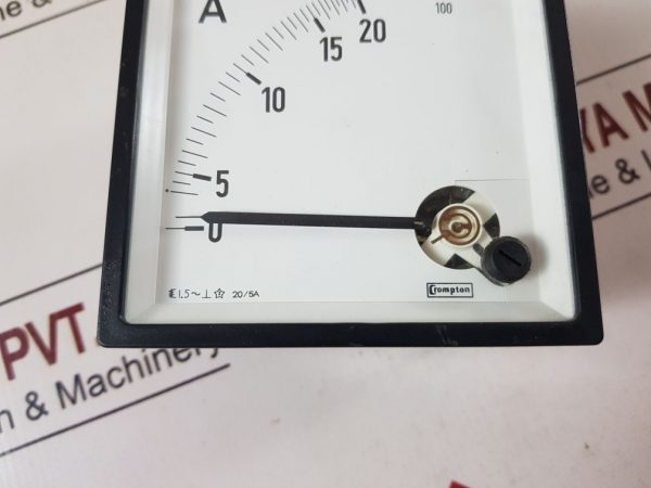 CROMPTON 244-025G-LSNG-C7 AMMETER 0-20/100A