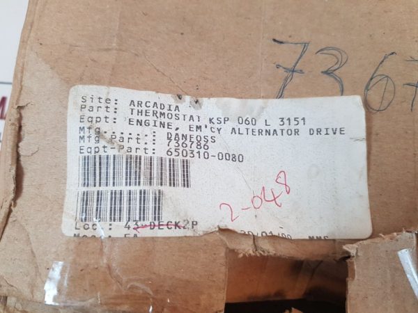 DANFOSS CAS 178 TEMPERATURE SWITCH