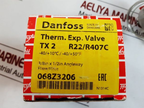 DANFOSS TX2 068Z3206 THERMOSTATIC EXPANSION VALVE