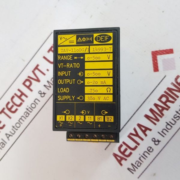 DEIF TAV-110DG/1 TRANSDUCER 0-500V