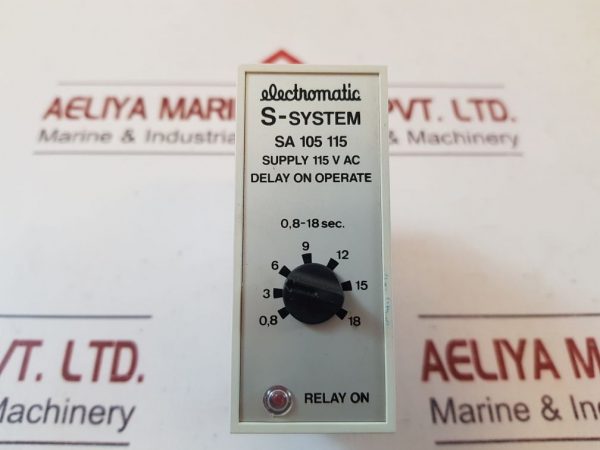 ELECTROMATIC S-SYSTEM SA 105 115 DELAY ON OPERATE