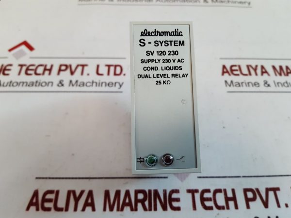 ELECTROMATIC SV 120 230 S-SYSTEM DUAL LEVEL RELAY