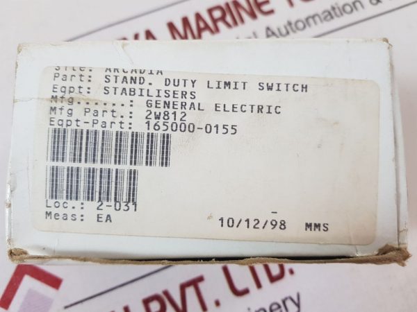 GENERAL ELECTRIC CR115LB1 LIMIT SWITCH 2W812