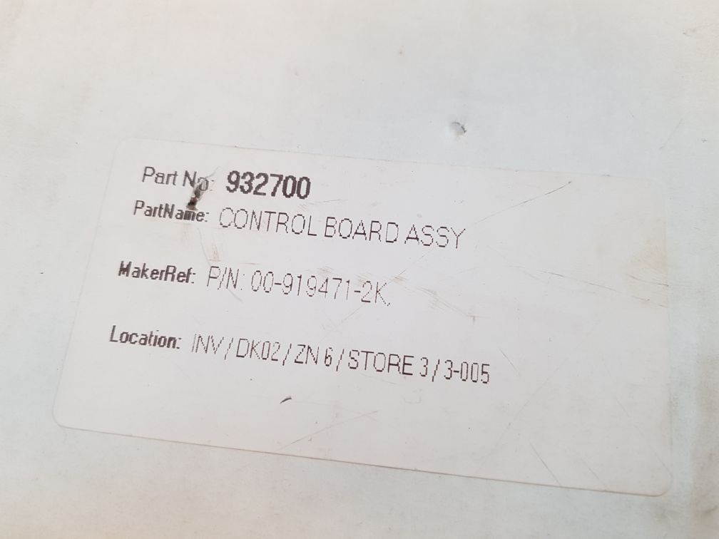 HOBART 00-919472-00002 RELAY CONTROL BOARD ASSEMBLY