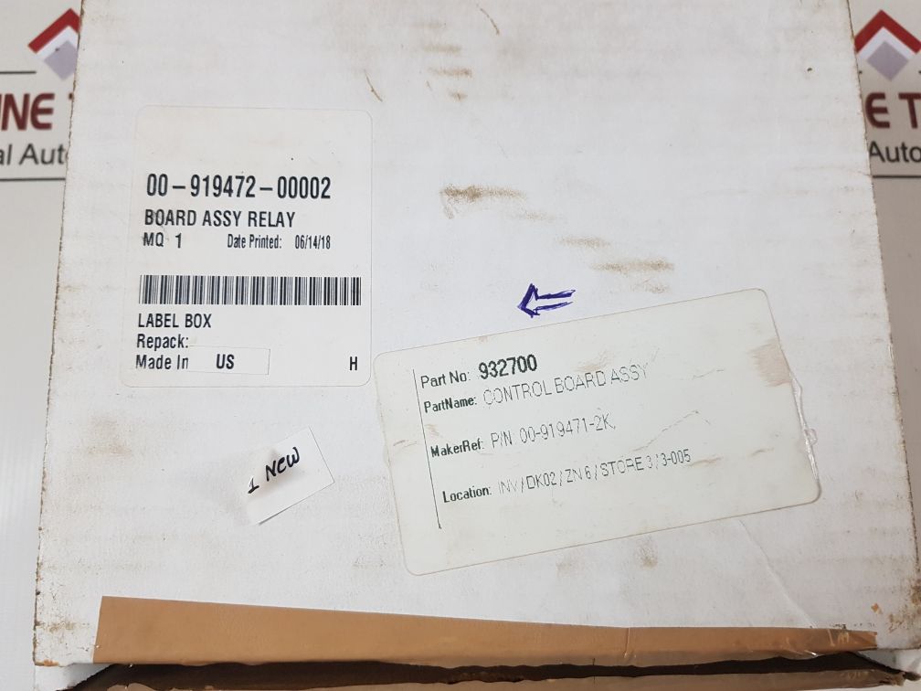 HOBART 00-919472-00002 CONTROL BOARD ASSY RELAY 932700