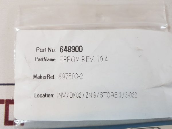 HOBART 897503-2 EPROM REV. 10.4