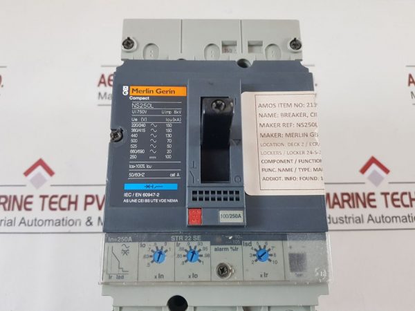 MERLIN GERIN SCHNEIDER ELECTRIC COMPACT NS250L CIRCUIT BREAKER