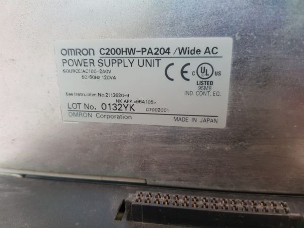 OMRON C200HW-PA204 /WIDE AC POWER SUPPLY UNIT 120VA