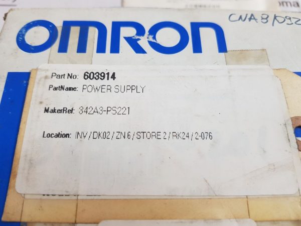 OMRON SYSMAC S6 3G2A3-PS221 POWER SUPPLY