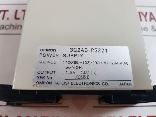 OMRON SYSMAC SOMRON SYSMAC S6 3G2A3-PS221 POWER SUPPLY6 3G2A3-PS221 POWER SUPPLY