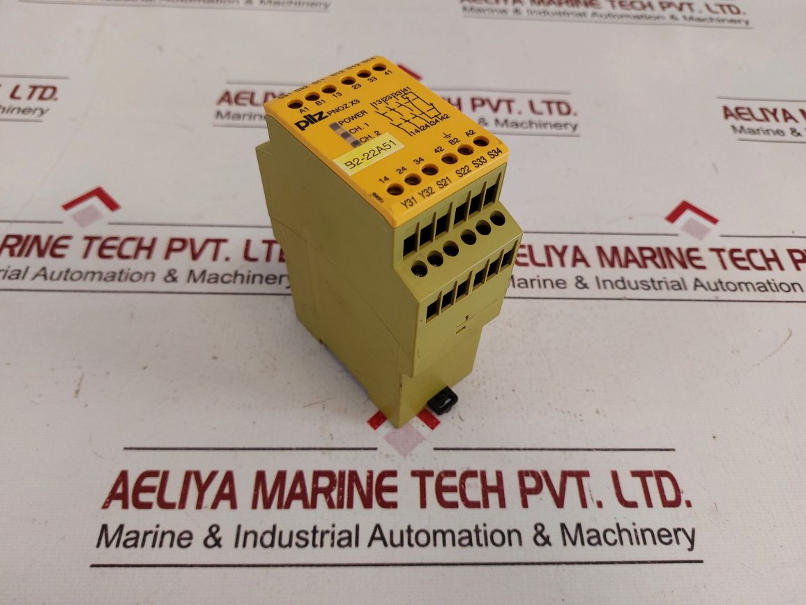 PILZ PNOZ X3 SAFETY RELAY B2-22A51