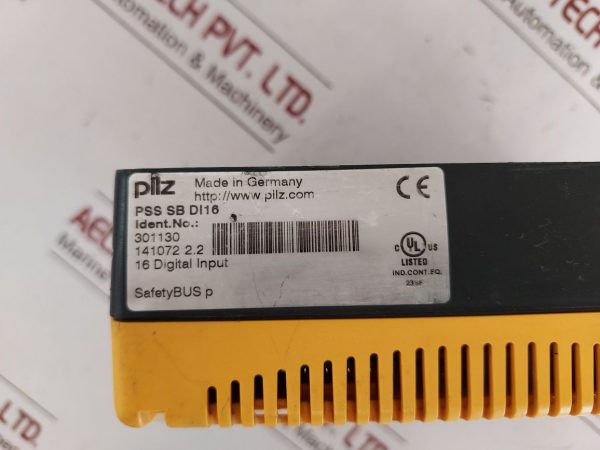 PILZ PSS SB DI16 DIGITAL I/O MODULE 301130