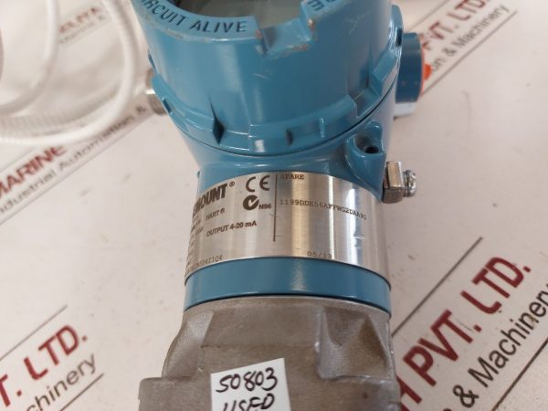 ROSEMOUNT 3051CD4A22A1AS2M5B4I1Q4 PRESSURE TRANSMITTER