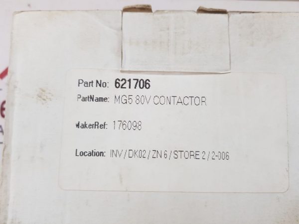 SCHINDLER ABB MG5 CONTACTOR 621706