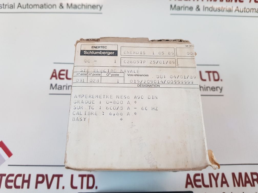 SCHLUMBERGER AMMETER 0-800A