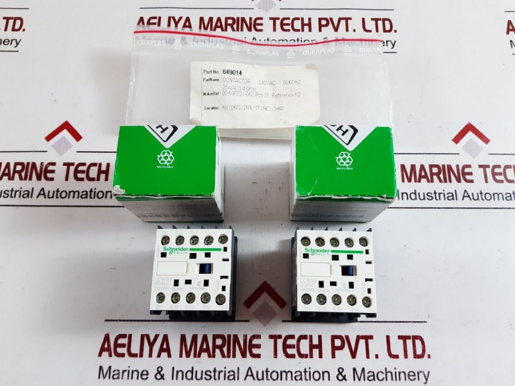 SCHNEIDER ELECTRIC / TELEMECANIQUE LC1K09 004U7 4 POLE CONTACTOR ...