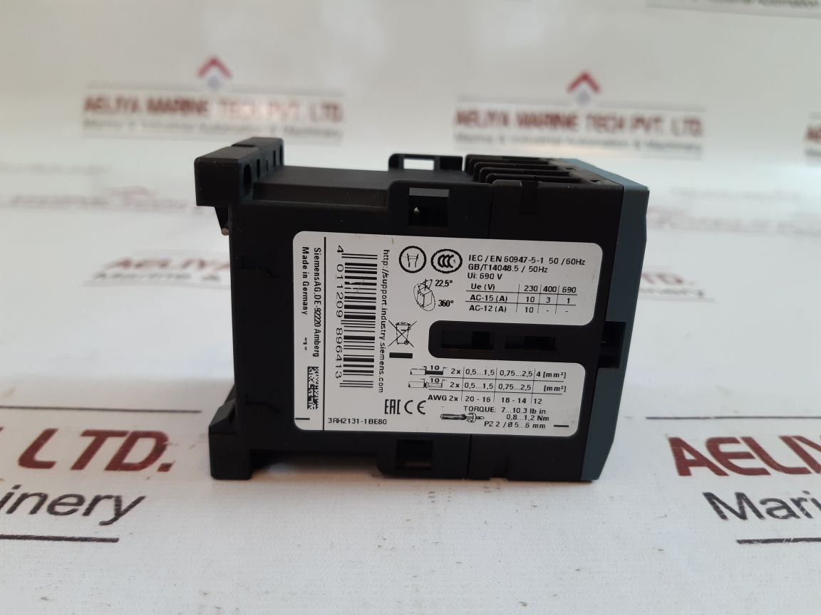 SIEMENS SIRIUS 3RH2131-1BE80 CONTACTOR REALY DC 80V