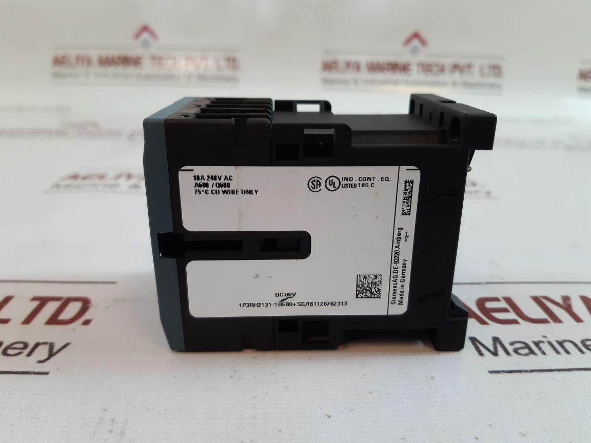 SIEMENS SIRIUS 3RH2131-1BE80 CONTACTOR REALY DC 80V