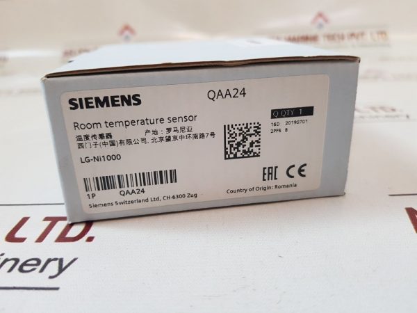 SIEMENS QAA24 ROOM TEMPERATURE SENSOR IP30