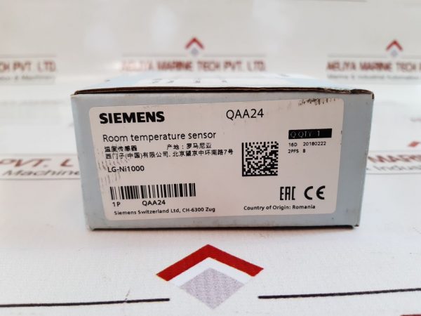 SIEMENS QAA24 ROOM TEMPERATURE SENSOR 604194