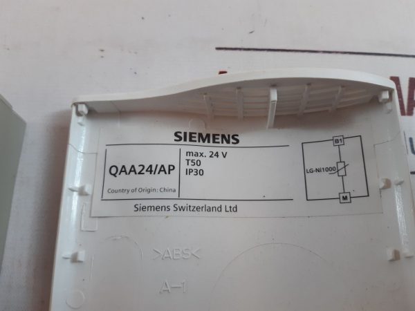 SIEMENS QAA24/AP ROOM TEMPERATURE SENSOR IP30