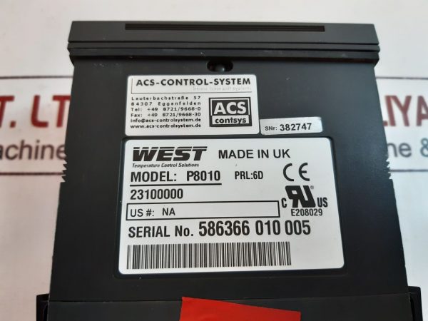 WEST P8010 TEMPERATURE CONTROLLER 8010+