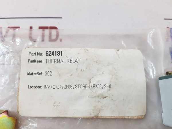 WESTINGHOUSE K5D THERMAL RELAY 624131