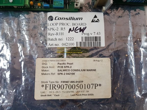 CONSILIUM SPK-2 042100 LOOP PROCESSOR BOARD