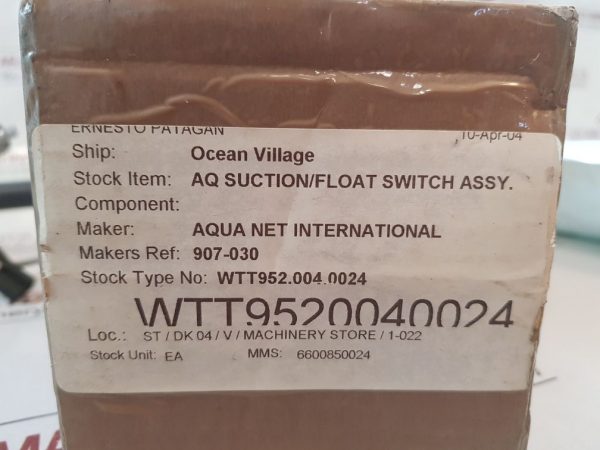 AQUA NET 907-030 FLOAT SWITCH
