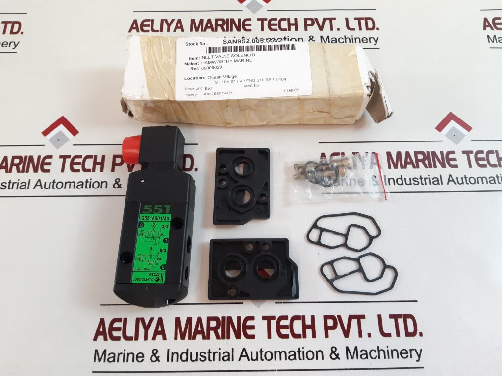 ASCO G551A001MS SOLENOID VALVE 10 BAR Aeliya Marine