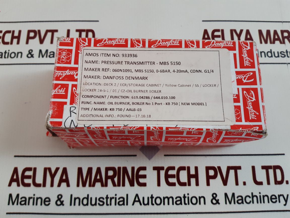 DANFOSS MBS 5150 PRESSURE TRANSMITTER 060N1091