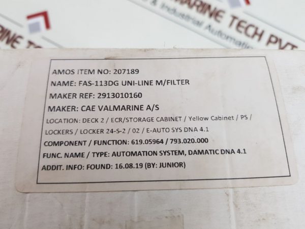 DEIF FAS-113DG SYNCHRONISER & CIRCUIT BREAKER