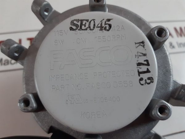 FASCO D558 ELECTRIC MOTOR 115V