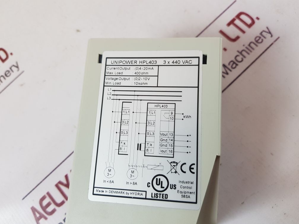 HYDRIA UNIPOWER HPL403 UNIPOWER DEVICE 89009258 - Image 9