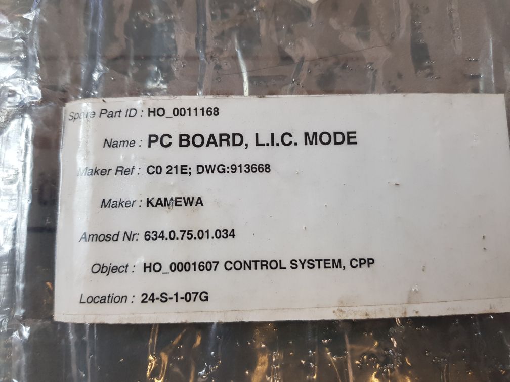 KMW CO 21E PC BOARD