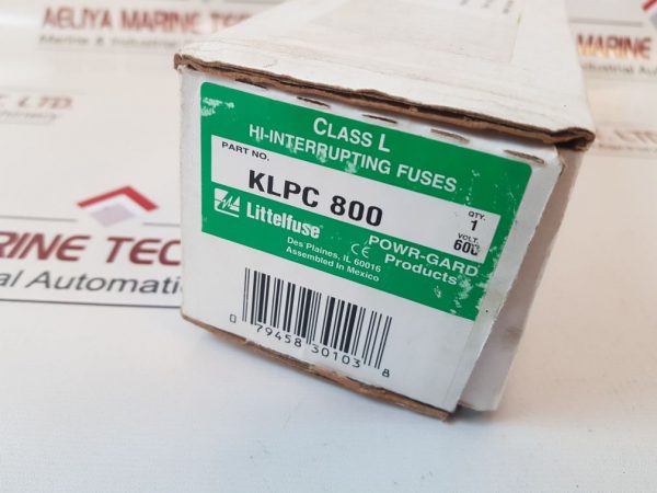 LITTELFUSE KLPC 800 HI-INTERRUPTING FUSES
