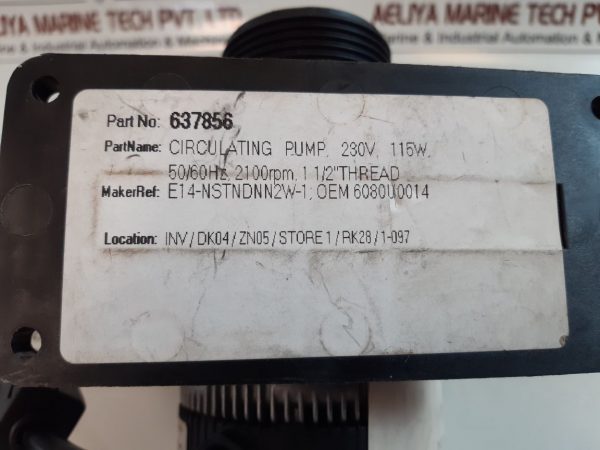 LOWARA E14-NSTNDNN2W-05 CIRCULATION PUMP 637856