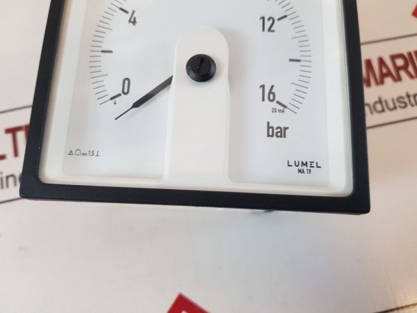 LUMEL MA 19 PANEL METER 0 TO 16 BAR