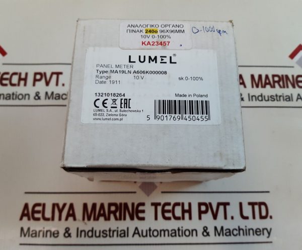 LUMEL MA19LN A606K000008 METER 10V