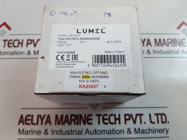 LUMEL MA19LN A606K000008 PANEL METER