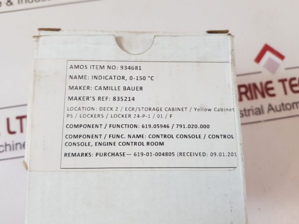 LUMEL MA19 PANEL METER 0 TO 150 °C
