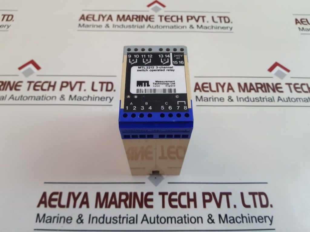MTL 2212 3-CHANNEL SWITCH OPERATED RELAY 60°C - Aeliya Marine