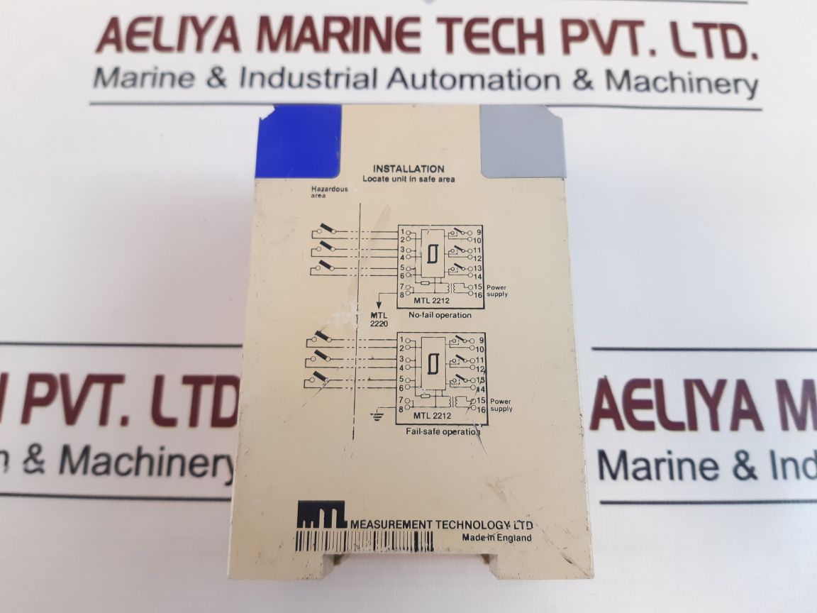 MTL 2212 3-CHANNEL SWITCH OPERATED RELAY 60°C - Aeliya Marine
