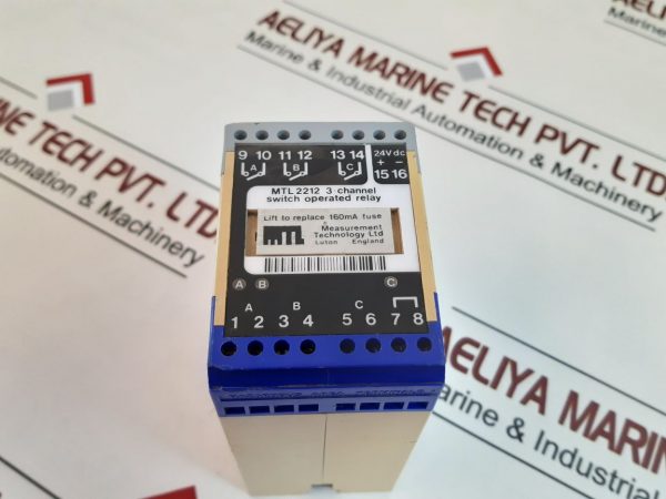 MEASUREMENT TECHNOLOGY MTL2212 3-CHANNEL SWITCH OPERATED RELAY