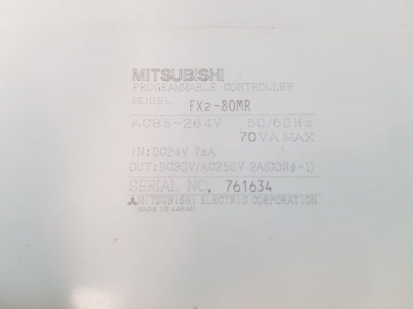 MITSUBISHI MELSEC FX2-80MR PLC MODULE
