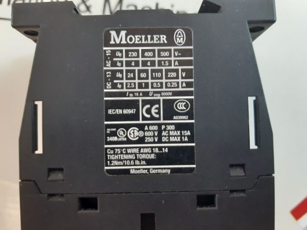 MOELLER DIL A-XHI22 AUXILIARY CONTACTOR