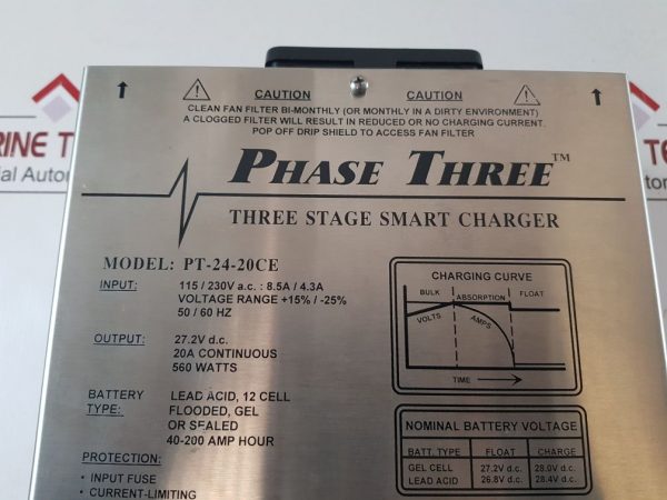 NEWMAR PT-24-20CE THREE STAGE SMART CHARGER