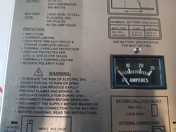 NEWMAR PT-24-20CE THREE STAGE SMART CHARGER