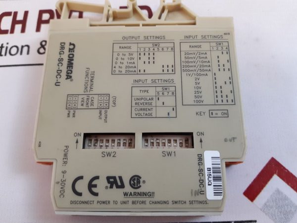 OMEGA DRG-SC-DC-U INPUT SIGNAL CONDITIONER