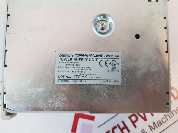 OMRON SYSMAC C200HE / RM201 / IA 122 / OC222 / OC224 RACK MODULE